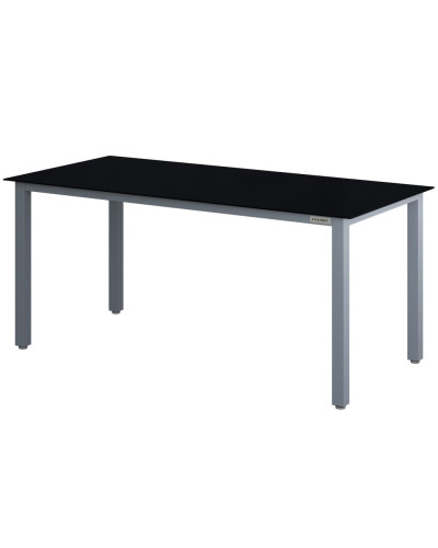 Gartentisch Bern Aluminium 190x90cm Glasplatte